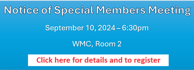 Special Members Meeting